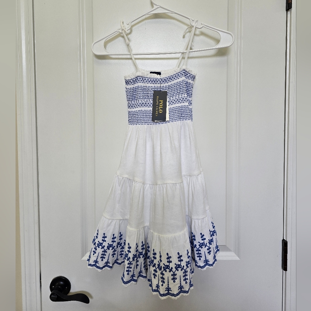 Polo Ralph Lauren Smocked Eyelet Dress
